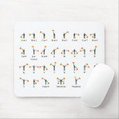 腕木信号機の旗の図表 マウスパッド (マウス)