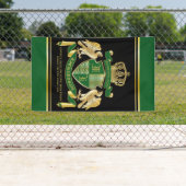 腕章をグリーン·イーグル·金ゴールドの紋章にする 横断幕 (インサイチュ)