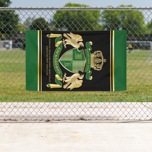 腕章をグリーン·イーグル·金ゴールドの紋章にする 横断幕 (インサイチュ)