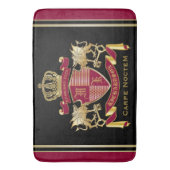 腕章を赤い金ゴールド紋章にする バスマット (正面縦)