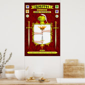 腕紋及び盾の鍛冶家コート ポスター (キッチン)