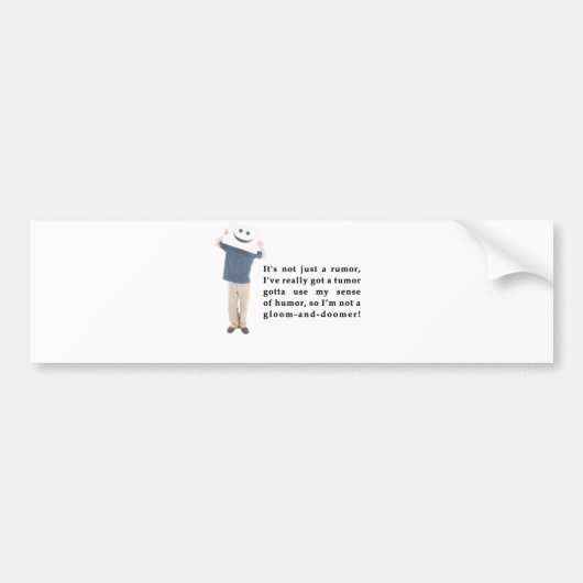 腫瘍の詩のバンパーステッカー バンパーステッカー (正面)