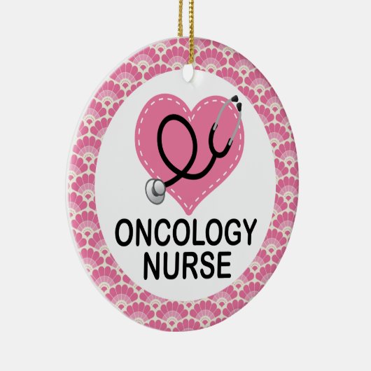 腫瘍学のナースのギフトのオーナメント セラミックオーナメント (右)