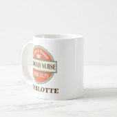 腫瘍学のナースのパーソナライズなオフィスのマグのギフト コーヒーマグカップ (正面左)