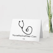 腫瘍学ナースギフトユニークデザイン サンキューカード (裏面)