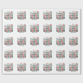 腫瘍学ナースクリスマスがん化学腫瘍学 ラッピングペーパー (フラット)