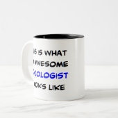 腫瘍学者素晴らしは ツートーンマグカップ (正面左)