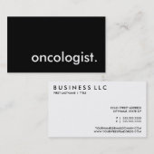 腫瘍学者 名刺 (正面/裏面)