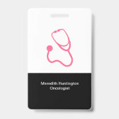 腫瘍専門医医療がん医務室名ID バッジ (裏面)