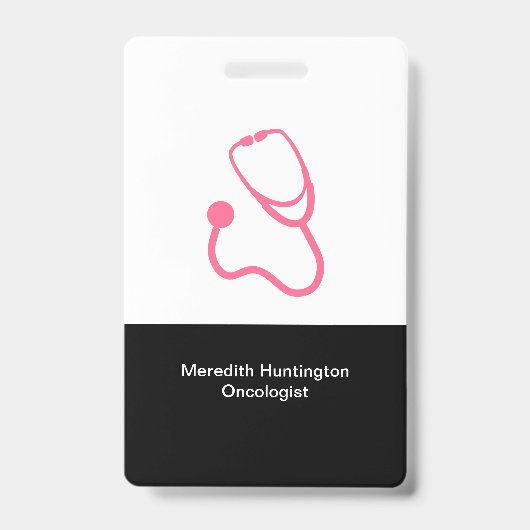 腫瘍専門医医療がん医務室名ID バッジ (正面)