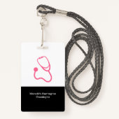 腫瘍専門医医療がん医務室名ID バッジ (正面ランヤード)