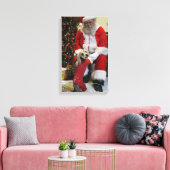 腰が強い最終的にサンタに会うことを得ます キャンバスプリント (インサイチュ (リビング))