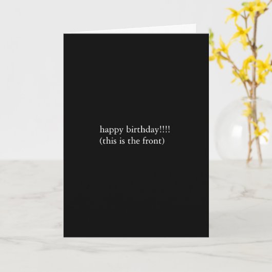 腰の多い人々 カード (黄色い花)