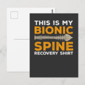 腰の手術回復 脊椎固定 ボニックスパイン ポストカード (正面/裏面)