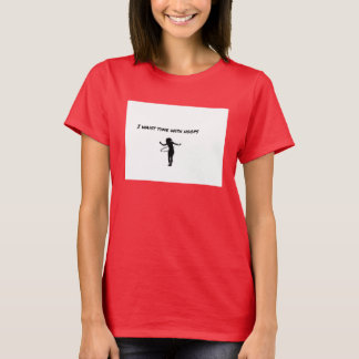 腰の時間の巻き上げ Tシャツ