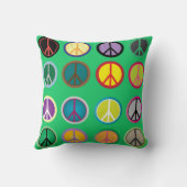 腰回りが大きで多彩なピースサイン60s クッション (裏面)