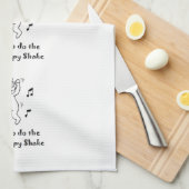 腰回りが大きで腰回りが大きな振動-おもしろいな後お尻の外科 キッチンタオル (四つ折り)