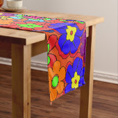 腰回りが大きなレトロの花 ショートテーブルランナー (インサイチュ)