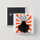 腰回りが大きな子猫はこれをさせます私のお尻の一見を大きくしますか。か。 缶バッジ (正面&裏面)