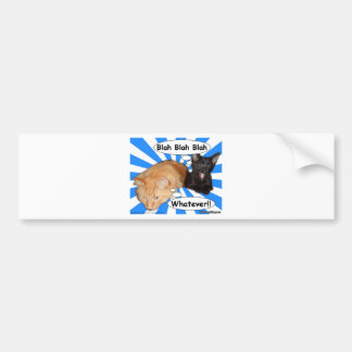 腰回りが大きな子猫何とかかんとかものは何でも!! バンパーステッカー