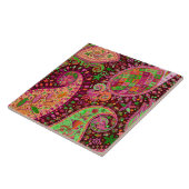 腰回りが大きな平和レトロ手のカラフルBoho タイル (側面)