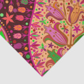 腰回りが大きな平和レトロ手のカラフルBoho 薄葉紙 (詳細)