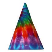 腰回りが大きな平和レトロ60s絞り染め パーティーハット (右)