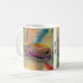 腰回りが大きなDippyの水彩画の芸術のマグ コーヒーマグカップ (正面左)