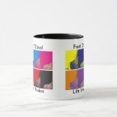 腰掛けの小さいマグの足 マグカップ (中央)