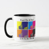 腰掛けの小さいマグの足 マグカップ (左)