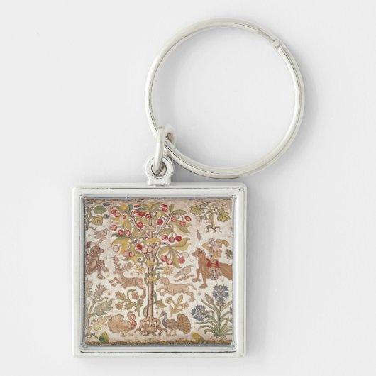 腰掛けカバー、ダマスク織、16世紀後半 キーホルダー (正面)