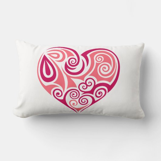 腰板クッション – 大ハート ランバークッション (正面)
