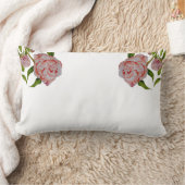 腰枕に新芽の牡丹 ランバークッション (ブランケット)