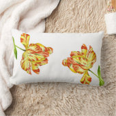 腰枕に火のようなチューリップ ランバークッション (ブランケット)