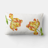 腰枕に火のようなチューリップ ランバークッション (裏面)