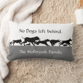 腰枕の後離れろに犬は居ない ランバークッション (ブランケット)