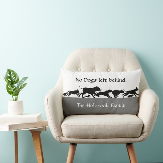 腰枕の後離れろに犬は居ない ランバークッション (椅子)