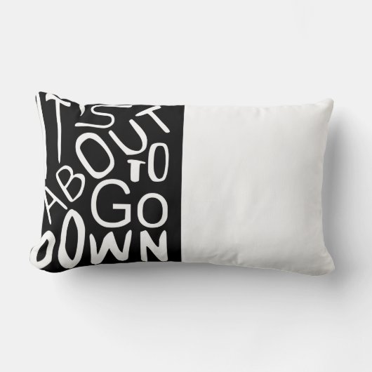 腰枕を下ろそうとしている ランバークッション (正面)