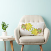 腰枕日本のに楓を描く ランバークッション (椅子)