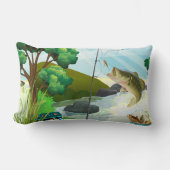 腰枕13インチx 21インチ ランバークッション (正面)