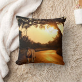 腰枕 – ライオンの道 クッション (ブランケット)