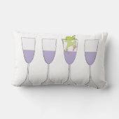 腰枕「四杯のワイン」 ランバークッション (裏面)