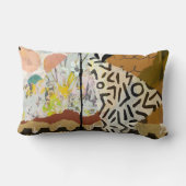 腰枕、抽象芸術混合媒体デザイン ランバークッション (裏面)