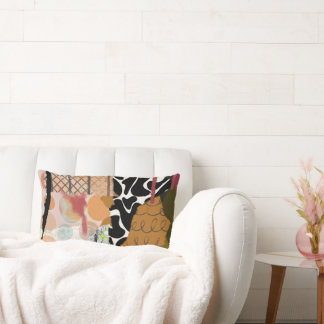 腰枕、抽象芸術混合媒体デザイン ランバークッション