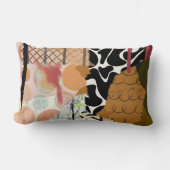 腰枕、抽象芸術混合媒体デザイン ランバークッション (正面)