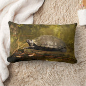 腰枕 – 池に亀を入れる ランバークッション (ブランケット)