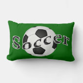 腰神経のサッカーの枕ジャージーあなたの名前および数 ランバークッション (正面)