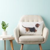 腰神経の枕のバセットハウンド ランバークッション (椅子)