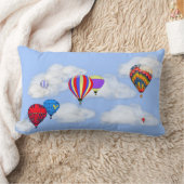 腰神経の枕の雲の熱気の気球 ランバークッション (ブランケット)