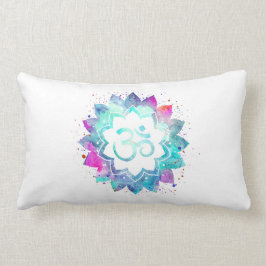 *~*腰神経Omの記号の水彩画のはす曼荼羅 ランバークッション